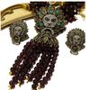 Vintage Palace Full Set Lion Head Heavy Industry Multi Layer Tassel Necklace Earpiece