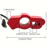 Antivol Durable en Alliage d'Aluminium pour Guidon de Moto, Sécurité Casque & Klaxon pour Motos de Rue, Motos Tout-Terrain avec Trou de Clé