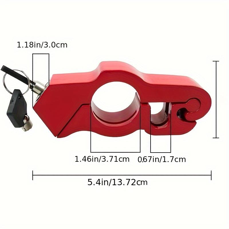 Antivol Durable en Alliage d'Aluminium pour Guidon de Moto, Sécurité Casque & Klaxon pour Motos de Rue, Motos Tout-Terrain avec Trou de Clé
