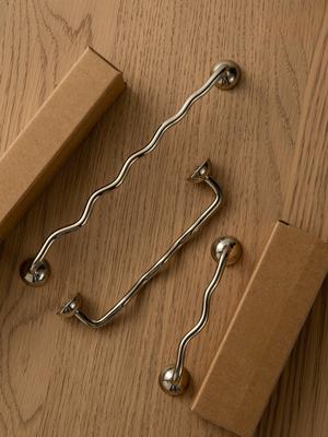 Creative Brass Furniture Handle Cabinet Bar Pulls Irregular Minimalist Handle Bedroom Bedside Mushroom Knob and Handle