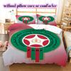Morocco National Football Team Pattern Bedding,Quilt Set Quilt Cover Pillowcase Home Birthday Gift (1*duvet Cover+2*pillowcase,without Core)
