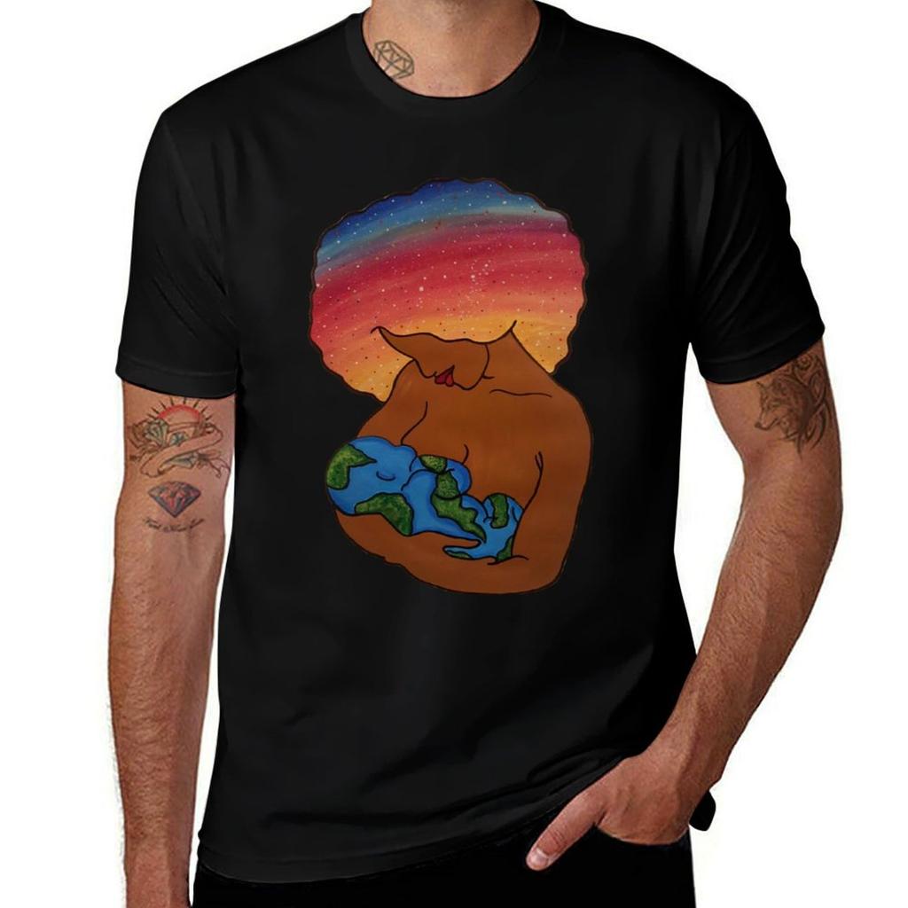 Mother Earth T-Shirt Streetwear Print Tee Shirt
