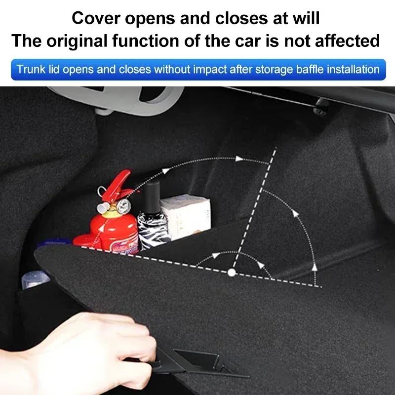 For VW Volkswagen Jetta MK6 Sagitar 2006-2024 Car Trunk Storage Partition Multifunction Storage Box Thicken Trunk Side Partition
