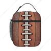 Lunch Box Vintage Football Americano per Donne Uomini Bambini Adulti Borsa Pranzo Termica Riutilizzabile Borsa Frigo per Pranzo Borsa da Trasporto Portatile
