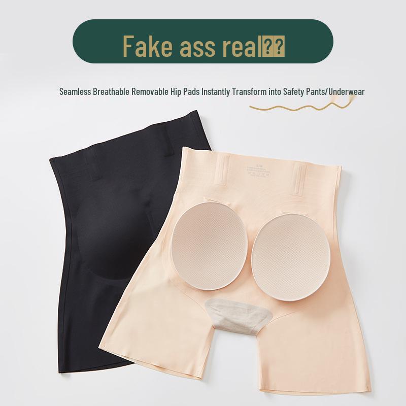 723 Women's Hip-Lifting Seamless Tummy Control Panties with Detachable Butt-Lifting Pads