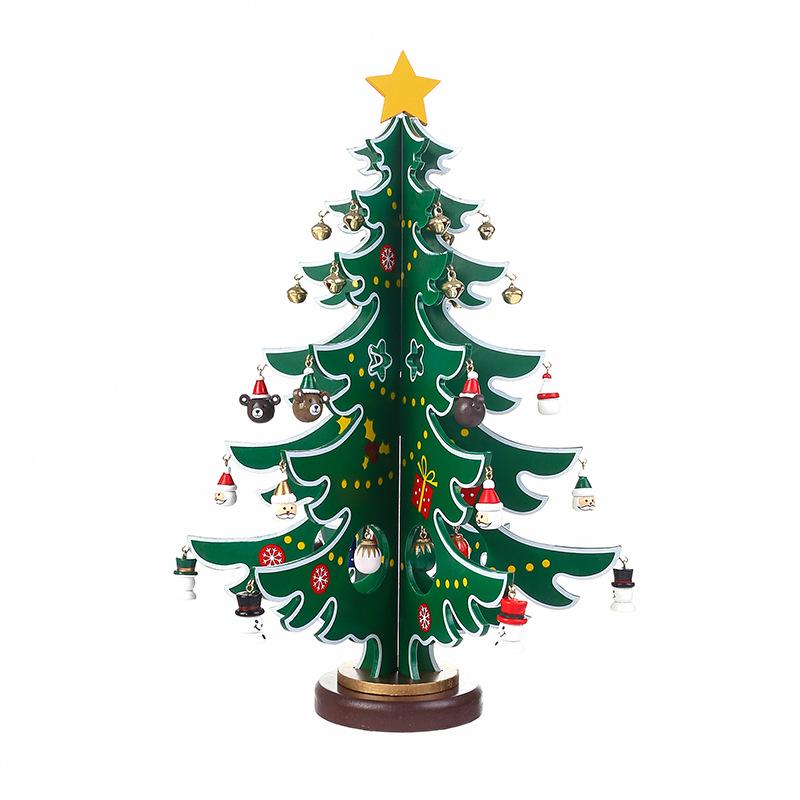 

Новое рождественское украшение Деревянная рождественская елка Украшение дома Творческая сборка своими руками Украшение рабочего стола Деревянные ручные игрушки L