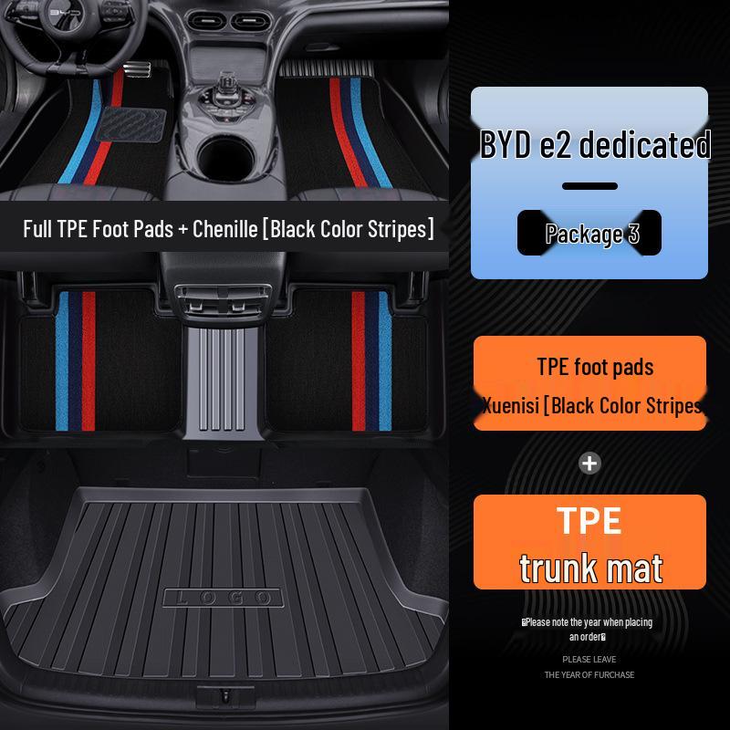 BYD e2 Luxury TPE Floor Mat - Full Coverage for Single Driver's Seat (24 Model)