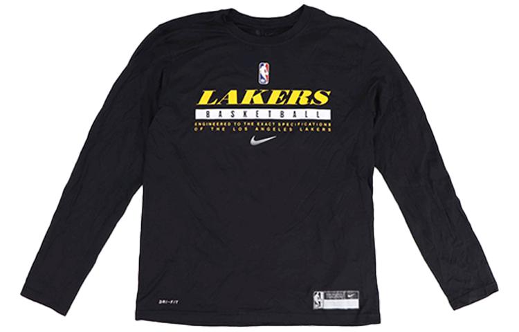 Nike NBA T Shirts Men s Black Crew Neck Moderate Straight Fit CK8319-010 L
