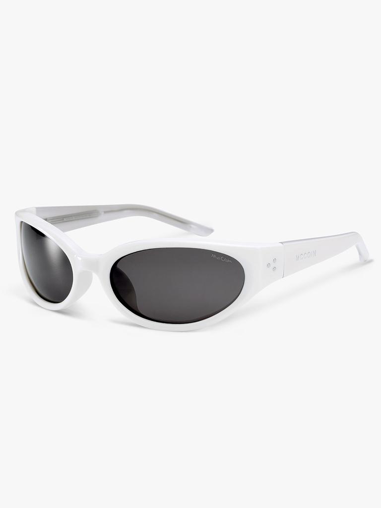 Maegkoin Exty 03 White Xt Polarized Goggle-Style Sunglasses (White)