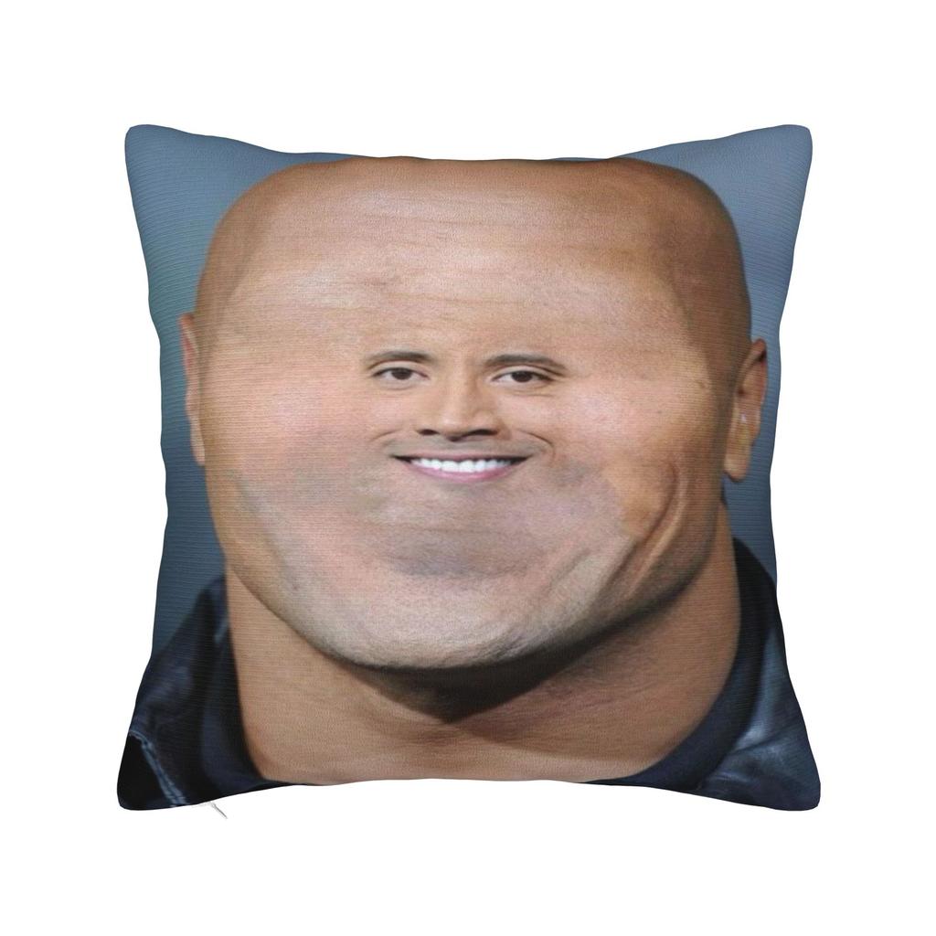 Domácí dekorace Kamenná tvář D-Dwayne vtipný meme Povlak na polštář Doplňky Potahy na polštáře Čtvercové Více velikostí