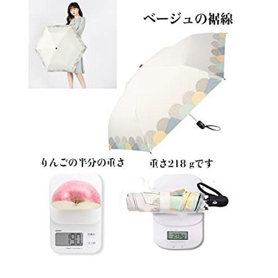 Koncwa sun umbrella lightweight shading rate 100 UV cut automatic open close rain shine compatible super water repellent ladies folding cute stylish