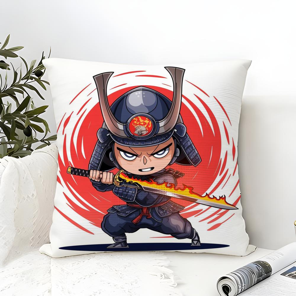 Cool cartoon Japanese ninjas Pillow Case linen pillow case sofa home decor cushion cover cushion cove