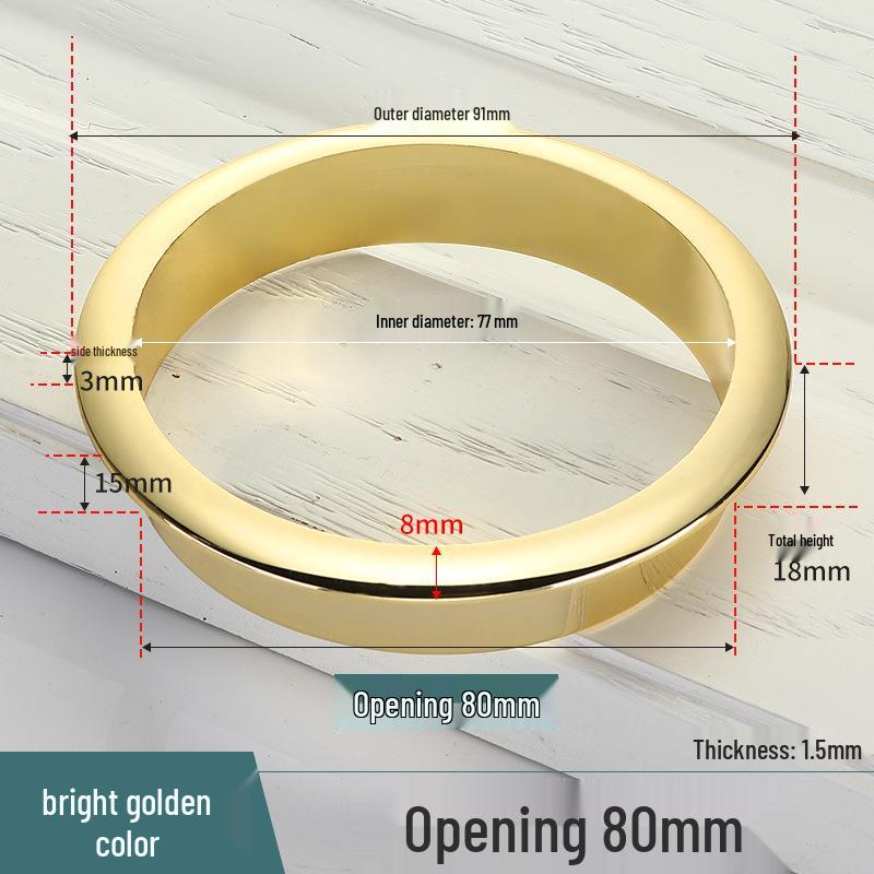 Cable Management Desk Grommet - Decorative Cover and Ring for Computer Furniture