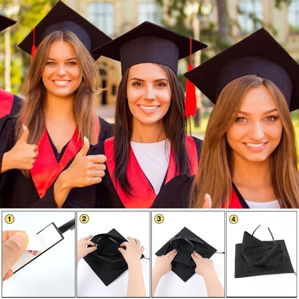 

Protective Hairstyle Graduation Cap Headband Insert Plastic Grad Cap Stabilizer Student Supplies