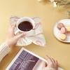 1Pc/2Pcs Cup Square Insulation Mat Table Decor Checkered Flower Pot 15*15CM Homemade Coasters Bow Tie