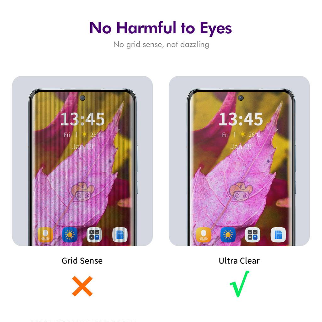 ENKAY HAT PRINCE Folia Prywatnościowa na Ekran dla Motorola Edge 50 Pro 5G/50 Ultra 5G/Moto X50 Ultra 5G Folia 3D na Zakrzywiony Ekran z Narzędziem do Instalacji