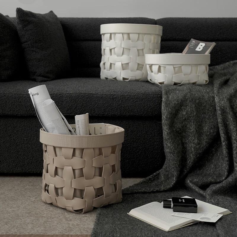 Handon Modern Minimalist Leather Laundry Hamper