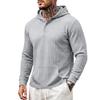 Pánská mikina s kapucí, dlouhým rukávem, pruhovaná, ležérní, pullover