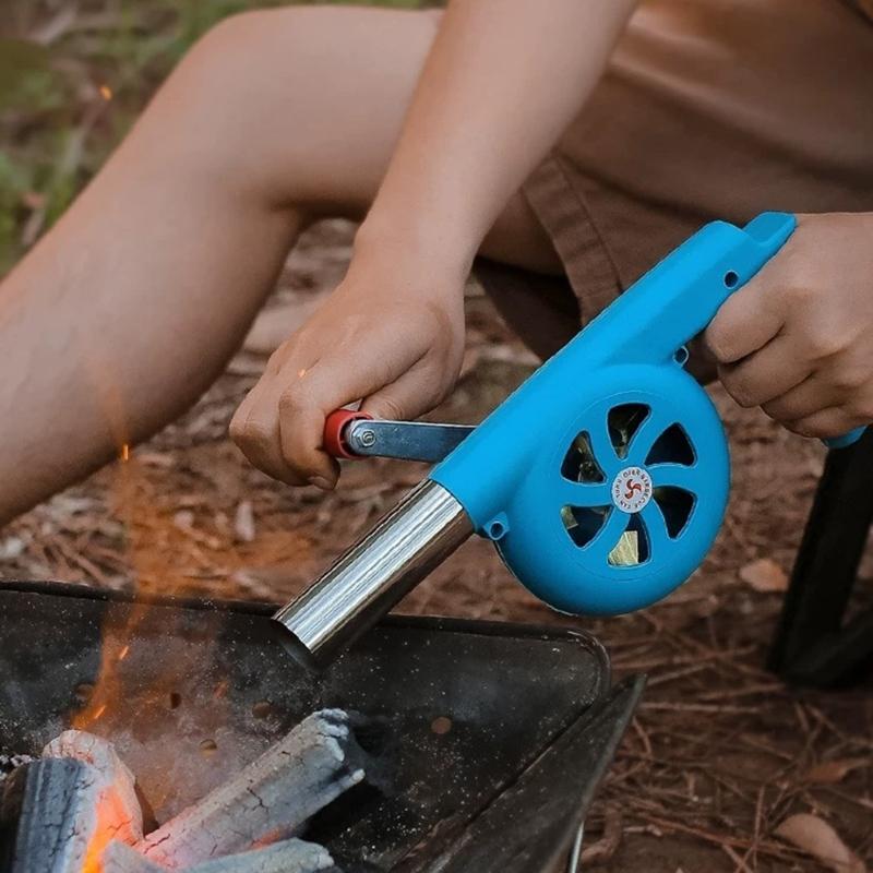 Portable Manual BBQ Blower Portable Charcoal Outdoor Grilling Barbecue Campfire Cooking Handheld Fire Starting