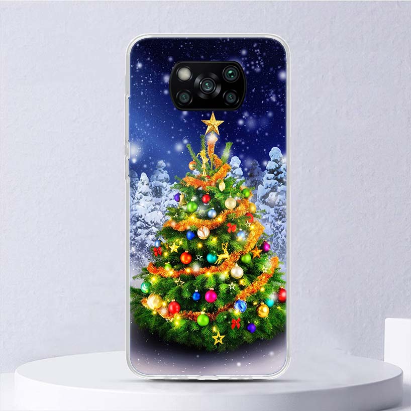 Merry Christmas Tree Snow Soft Case For Xiaomi Poco X7 X6 X5 X4 X3 Nfc F7 Ultra F6 F5 Pro Phone Cover F4 Gt F3 M5S M4 M3 M5 M6 C