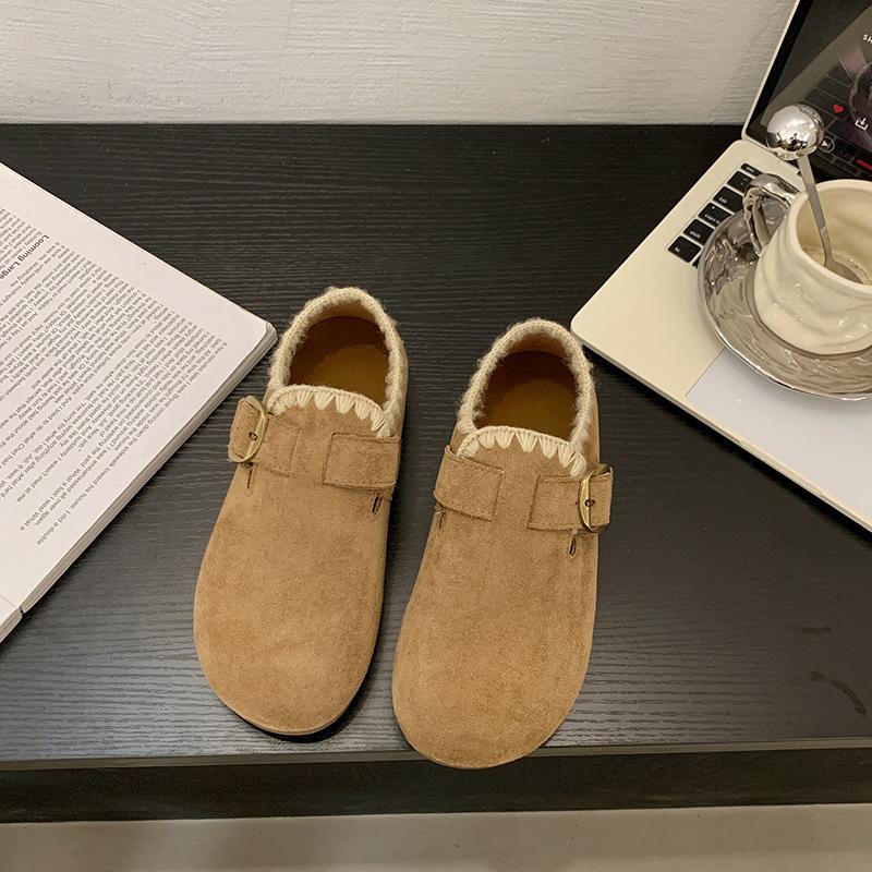 

Ретро биркенштоки женские новая осень 2025 повседневная верхняя одежда ленивые однопедальные плоская подошва увеличивающие рост нескользящие женские туфли 40 хаки