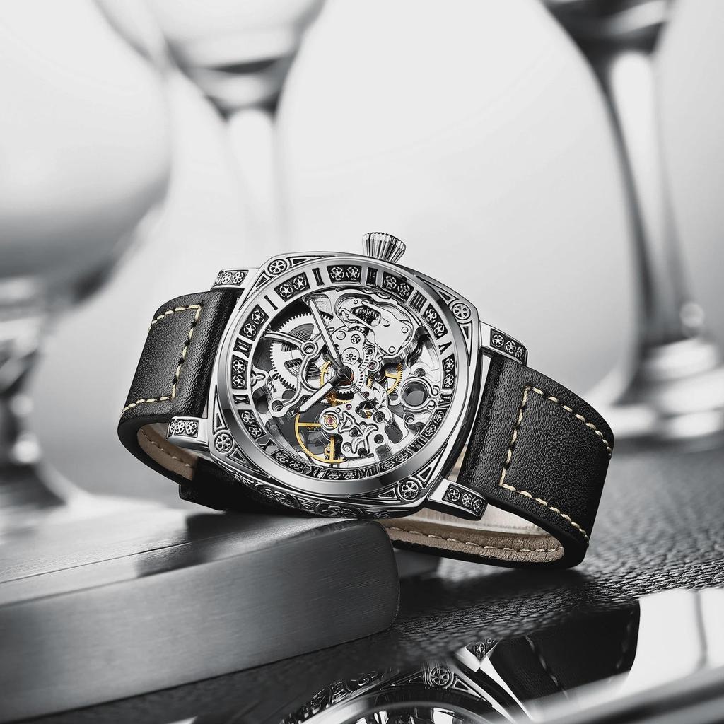 TEVISE Leichte Luxusuhr Herren Edelstahllegierung Taucheruhr 3ATM Wasserdicht Casual Sportuhr T894