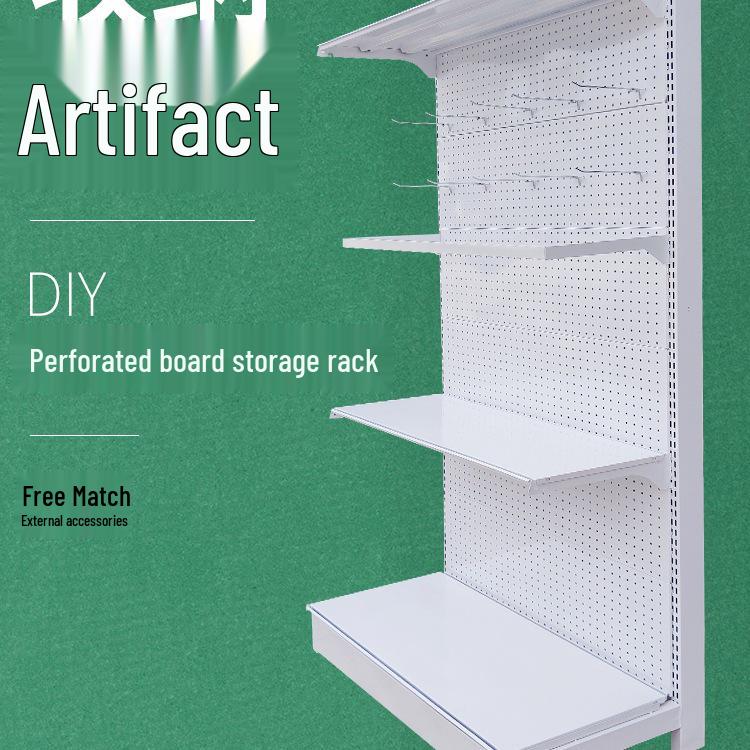 Multi-Layer Pegboard and Storage Rack: Camping and Outdoor Equipment Organizer