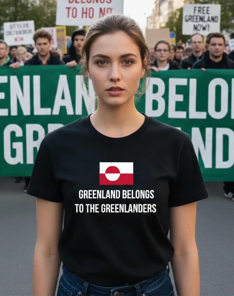 Greenland belongs to the Greenlanders, Womens T- Shirt Black S