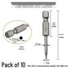 Hex Bit Set for Drills: Super Hard S2 Industrial Extended Screwdriver and Wrench Bits