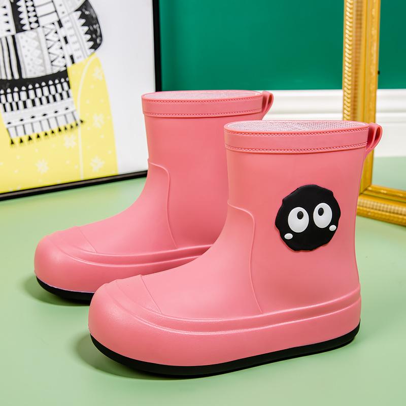 

Водонепроницаемый комплект дождевая обувь женская мода верхняя одежда средняя голенище резиновые сапоги новые легкие водные туфли нескользящие мягкая подошва резиновая обувь 36-37