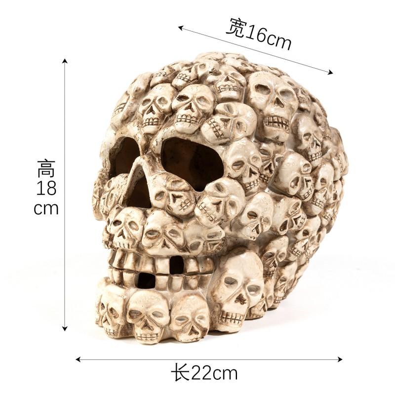 Resin Replica Custom Skull Gear Shift Knob Ghost Head Halloween Decor