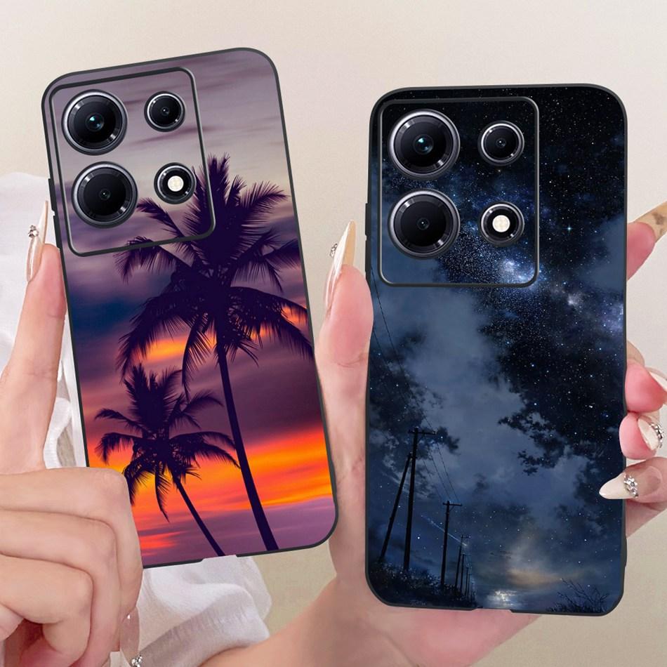 For Infinix Note 30 30Pro X678B X6716B X6711 Cool Dragon Tiger Phone Case Note 30 Pro Note30 4G 5G Black Silicone Soft Cases