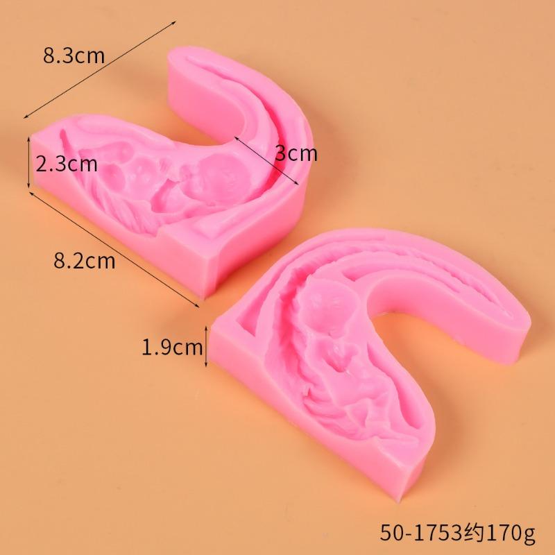 Silicone Cake Chocolate Molds Baby Baby Fondant Cake Mold, Jelly Liquid Silicone Mold DIY Handmade Soap Baking Mold 1pcs