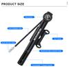 MTB Road Bike Inflator With Gauge Portable Aluminum Alloy Hand Tire Air Inflator Bicycle Pump For AV FV Presta Schrader Valve