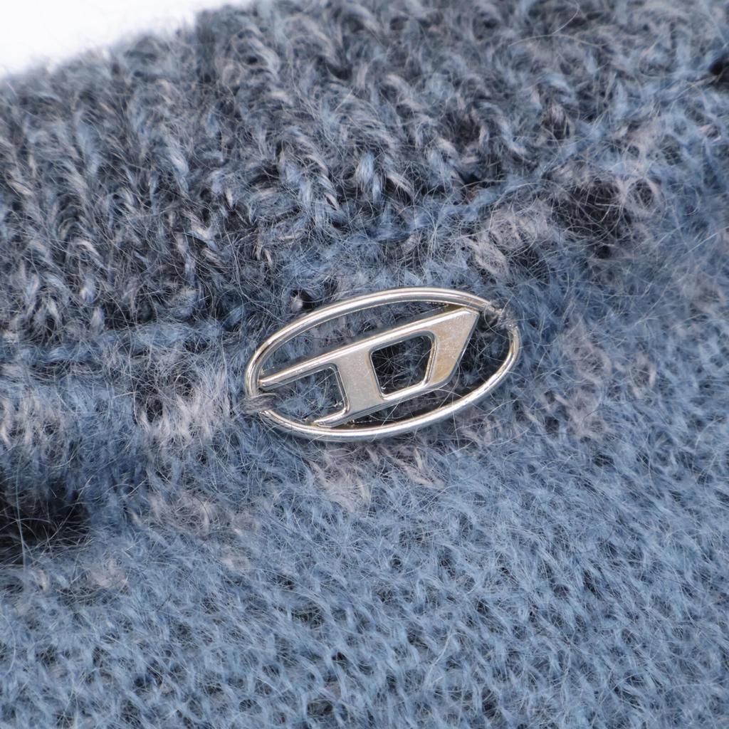 Diesel A11179 M-RODI Blue Wool X Nylon Mohair Blend Knit Cardigan Tops XS BlueUsed