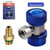 R134a Car AC Refrigerant Charging Quick Connector Adapter for High & Low Pressure