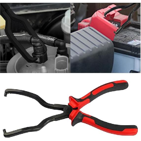 Fuel Line Plier, Quick Disconnect Release Removal Tool, Petrol Hose Pipe Clamp Clip With Handle, Universal Fuel Line Clip Removal Plier, Pipe Clip