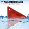 2/1Pcs Triangle Warning Reflective Strips Vehicle Stop Warning Sign Red Safety Reflector for Trailer RV Board Truck Plate Light