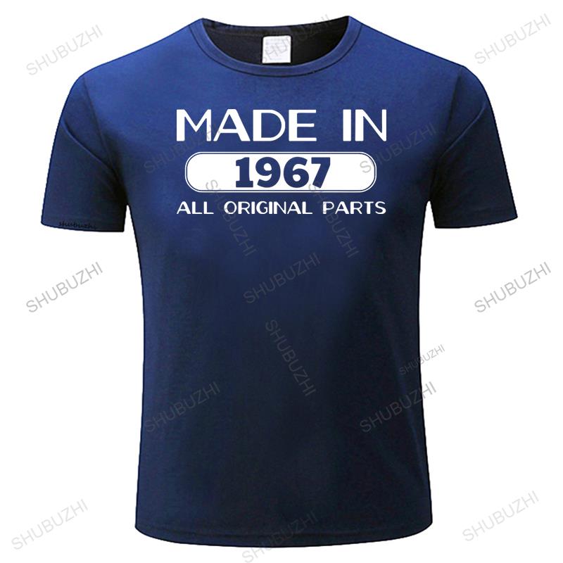 55th Birthday Gift - Made In 1967 All Original Parts T-Shirt Funny Present Casual cool Short Sleeve Brand Clothing tee-Shirt