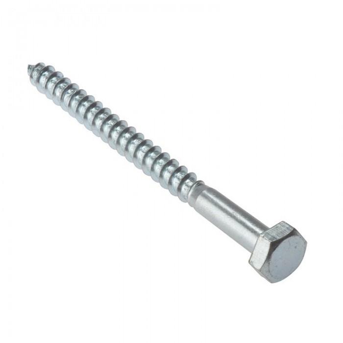 Forgefix Coach Screws, Hex Head, Zp