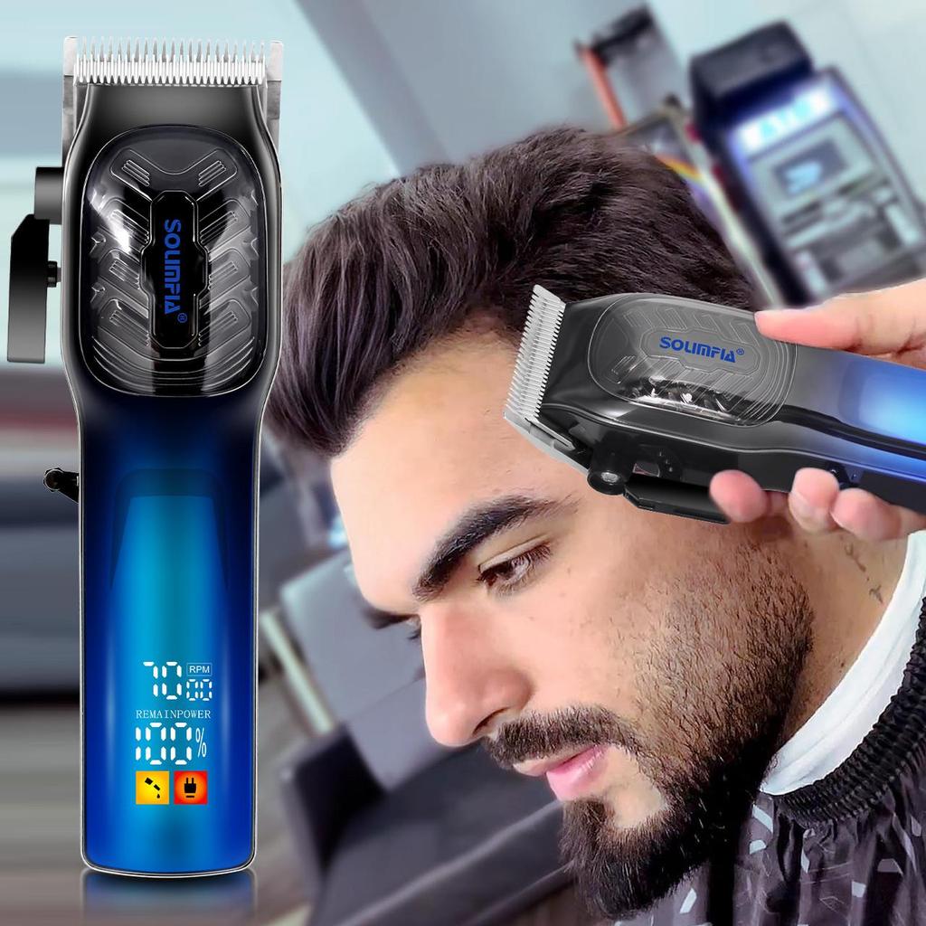 Hair Clippers for Men Professional Cordless Barber Clippers for Hair Cutting Grooming Rechargeable Beard Trimmer