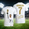 Ronaldo's Summer 3D-printed Comfortable and Loose T-shirt Specially Designed for Football Jerseys