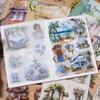 10 Blatt Vintage PET-Aufkleber Washi-Papier-Aufkleber DIY Scrapbooking Collage Dekor Junk Journal Ästhetik Aufkleber