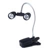 360 Degree Rotating Lamp Battery Powered Energy Saving Clip Reading Light With Flexible Hose For Home Outdoor Barbecue