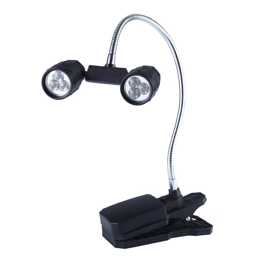 360 Degree Rotating Lamp Battery Powered Energy Saving Clip Reading Light With Flexible Hose For Home Outdoor Barbecue