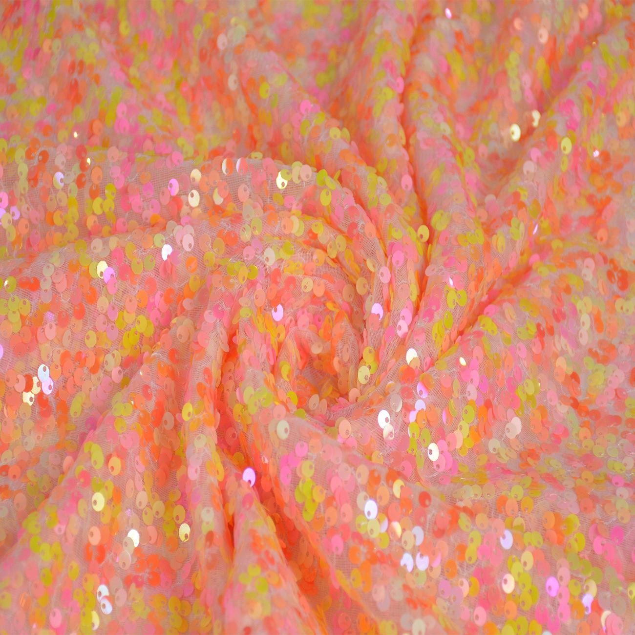 

Sparkly Sequin Fabric Opaque Glitter Material for Wedding Stage Backdrop Decor Party Performance Costume DIY Sewing 1/3Yard 1yard