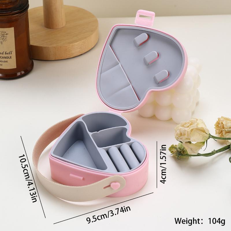 Boîte de rangement portable pour bijoux Organisateur de voyage Étui à bijoux Rangement PP Boucles d'oreilles Collier Bague Organisateur d'exposition pour bijoux