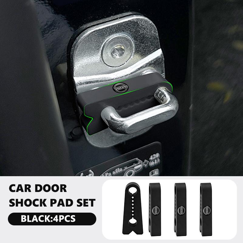 4 Stück Silikon Auto Tür Stoßschutz Anti-Aufprall Geräuschdämpfungs Pad für Volvo S60 S80 S90 C30 XC40 XC60 XC70 XC90 V40 V60 V90 T6 JL9
