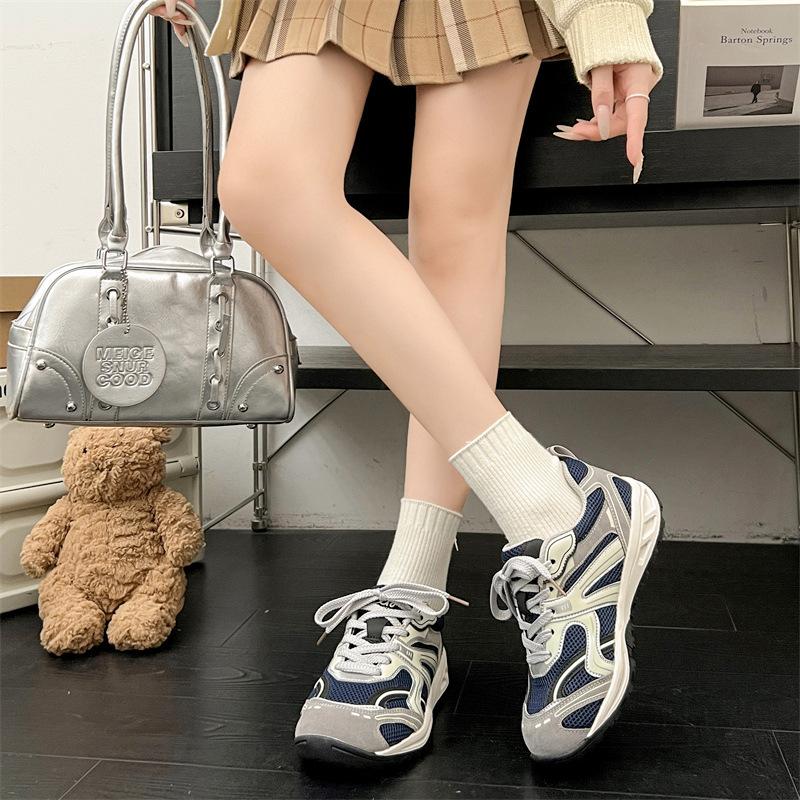 Retro Forrest Gump shoes women's casual shoes 2025 new autumn versatile comfortable lace-up heightening sports dad shoes women