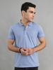 Men Regular Fit Light Blue Tshirt
